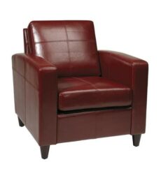 Find Office Star Ave Six VNS51A-CBD Venus Club Chair (Tool-Less Assembly) in Crimson Red Eco Leather near me at OFO Jax