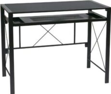 Find Office Star OSP Designs CRS25-3 Creston Desk with Black Frame and BlackTop near me at OFO Jax