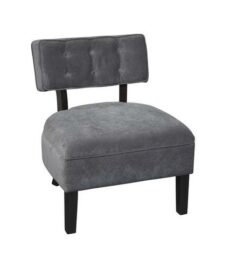 Find Office Star Ave Six CVS263-C11 Curves Button Accent Chair in Charcoal Velvet near me at OFO Jax