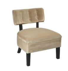 Find Office Star Ave Six CVS263-C27 Curves Button Accent Chair in Coffee Velvet near me at OFO Jax