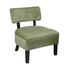 Find Office Star Ave Six CVS263-G28 Curves Button Accent Chair in Spring Green Velvet near me at OFO Jax