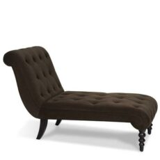 Find Office Star Ave Six CVS72-C12 Curves Tufted Chaise Lounge Chocoalte Velvet near me at OFO Jax