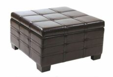 Find Office Star Ave Six DTR3030S-EBD Detour Strap Ottoman with Tray in Espresso Eco Leather near me at OFO Jax