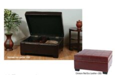 Find Office Star Ave Six DTR3630-CMBD Detour Storage Ottoman with Tray in Cream Eco Leather near me at OFO Jax