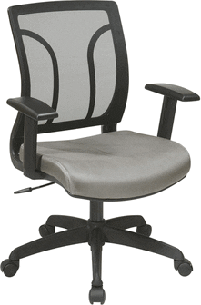 Find Office Star Work Smart EM50727-2 Screen Back Chair with Mesh Seat with Height Adjustable Arms near me at OFO Jax