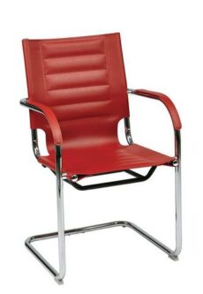 Find Office Star Ave Six TND945A-RD Trinidad Guest Chair in Red Vinyl near me at OFO Jax