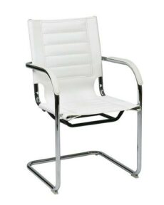 Find Office Star Ave Six TND945A-WH Trinidad Guest Chair in White Vinyl near me at OFO Jax