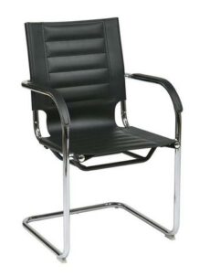 Find Office Star Ave Six TND945A-BK Trinidad Guest Chair in Black Vinyl near me at OFO Jax