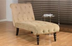 Find Office Star Ave Six CVS72-C27 Curves Tufted Chaise Lounge in Coffee Velvet near me at OFO Jax