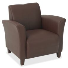 Find Office Star OSP Furniture SL2271EC6 Wine  Eco Leather  Breeze Club Chair with Cherry Finish Legs. Rated for 300 lbs of distributed weight.. Shipped Semi K/D. near me at OFO Jax