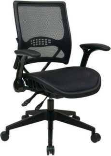 Find Office Star Space Seating 67-77N9G5 Professional AirGrid® Back and Seat Managers Chair with Flip Arms and Angled Nylon Base near me at OFO Jax