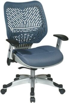 Find Office Star Space Seating 86-M77C625R Unique Self Adjusting Blue Mist SpaceFlex® Back and Raven Mesh Seat Managers Chair near me at OFO Jax