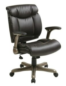 Find Office Star Work Smart ECH8967K5-EC1 Executive Eco Leather Chair in Cocoa/Espresso near me at OFO Jax