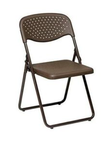 Find Office Star Work Smart FC8000NB-1 Folding Chair with Mocha Plastic Seat and Back and Mocha Frame. (4 Pack) near me at OFO Jax