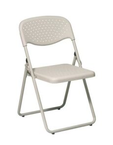 Find Office Star Work Smart FC8000NBG-11 Folding Chair with Beige Plastic Seat and Back and Beige Frame. (4 Pack) near me at OFO Jax