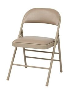 Find Work Smart FF-23124V Folding Chair with Vinyl Seat and Back (Tan) (4-Pack ) near me at OFO Jax