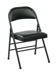 Find Work Smart FF-23324V Folding Chair with Vinyl Seat and Back (Black) (4-Pack) near me at OFO Jax