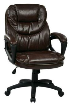 Find Office Star Work Smart FL660-U2 Faux Leather Managers Chair with Padded Arms near me at OFO Jax