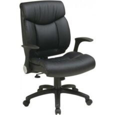 Find Office Star Work Smart FL89675-U6 Faux Leather Managers Chair with Flip Arms near me at OFO Jax