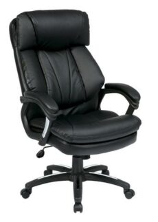 Find Office Star Work Smart FL9097-U6 Oversized Faux Leather Executive Chair with Padded Loop Arms near me at OFO Jax