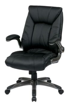 Find Work Smart FLH24987-U6 Faux Leather Mid Back Managers Chair with Padded Flip Arms near me at OFO Jax