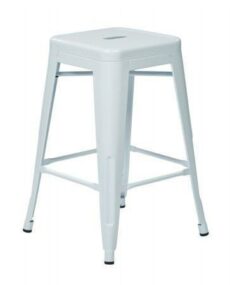 Find Work Smart / OSP Designs PTR3024A2-11 24" Steel Backless Barstool (2-Pack) (White) near me at OFO Jax