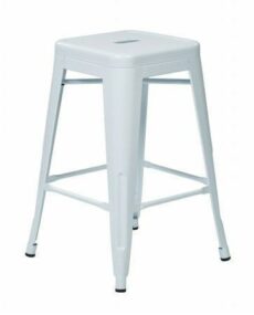 Find Work Smart / OSP Designs PTR3030A4-11 30" Steel Backless Barstool (4-Pack) (White) near me at OFO Jax