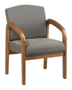 Find Office Star Work Smart WD380-316 Medium Oak Finish Wood Visitor Chair. Taupe Color Fabric. near me at OFO Jax