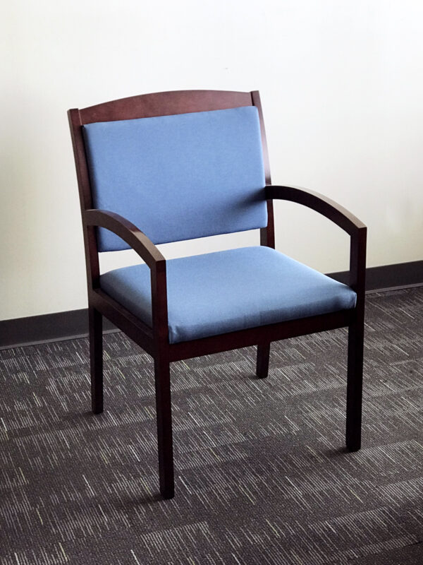 Office Liquidation Pre-Own Blue Reception Chair
