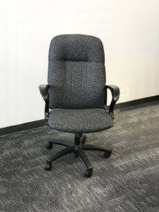 Office Liquidation Pre-Own High Back Grey Chair