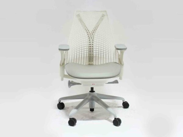Find used Herman Miller white Sayl chairs at Office Furniture Outlet