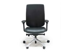 Find used Herman Miller black leather Verus chairs at Office Furniture Outlet