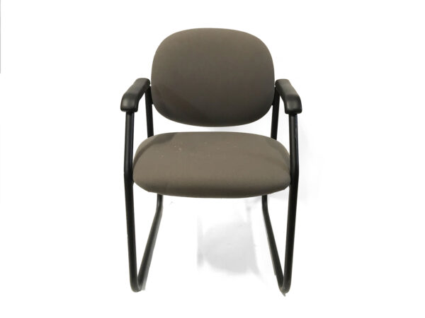Green Side/Guest Chair With black Metal Base in Green at Office Furniture Outlet