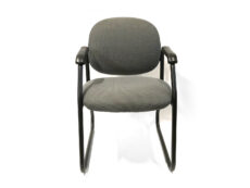 Find used green side patterns side/guest chair with black metal bases at Office Furniture Outlet