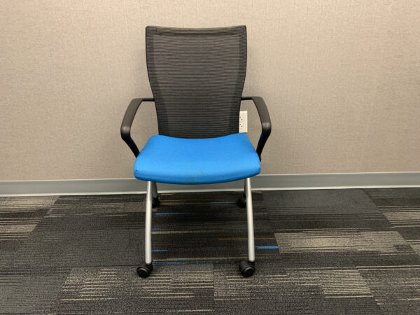 Blue Haworth Seminar X99 Nesting Chair in Blue at Office Furniture Outlet