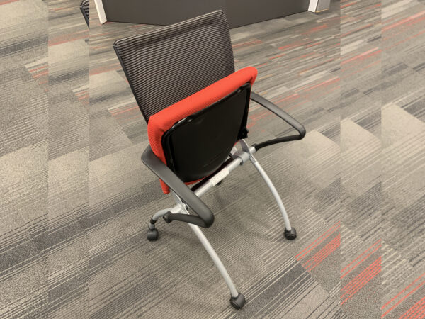 Office Furniture Outlet Used Orange Haworth Seminar X99 Nesting Chair