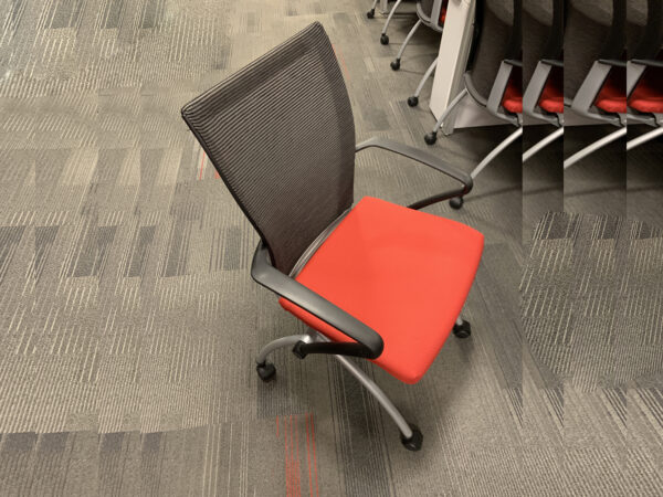 Orange Haworth Seminar X99 Nesting Chair in Orange at Office Furniture Outlet