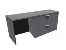 Find used KUL 24x71 credenza w/ 30" 2 drawer lateral file (gry)s at Office Furniture Outlet