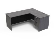Find used KUL 60x72l desk w/ 1bf ped (gry)s at Office Furniture Outlet