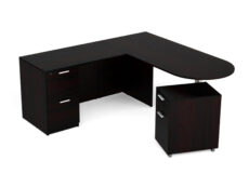 Find used KUL 71x72 d-top l-shape desk w1 ff and 1 mobile ped bf (esp)s at Office Furniture Outlet