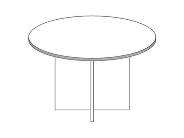 42 Round Meeting Table in Espresso at Office Furniture Outlet