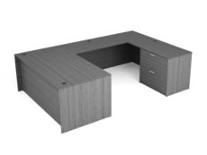 Find used KUL 71x108 u-shape desk w/ 1bbf and 1 30" 2 drawer lateral (gry)s at Office Furniture Outlet