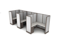 Buy new 5x5 3pack inline cubicles by KUL at Office Furniture Outlet - Central Florida