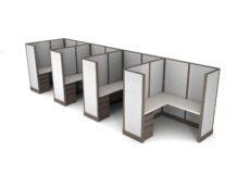 Buy new 5x5 4pack inline cubicles by KUL at Office Furniture Outlet - Central Florida