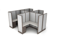 Buy new 5x5 4pack cluster cubicles by KUL at Office Furniture Outlet - Central Florida