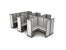 Buy new 5x5 6pack cluster cubicles by KUL at Office Furniture Outlet - Central Florida
