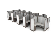 Buy new 5x5 10pack cluster cubicles by KUL at Office Furniture Outlet - Central Florida