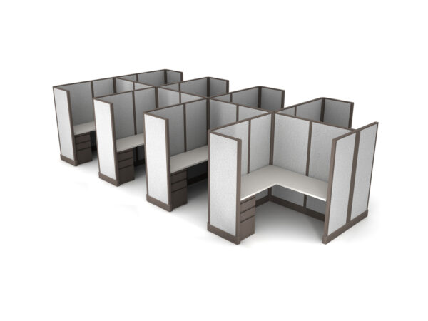 Buy new 6x6 8pack cluster cubicles by KUL at Office Furniture Outlet - Central Florida